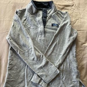 LLBEAN rugby button pullover, PXS.